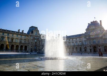 PARIS/FRANCE - September 10, 2019 : Louvre Museum Stock Photo