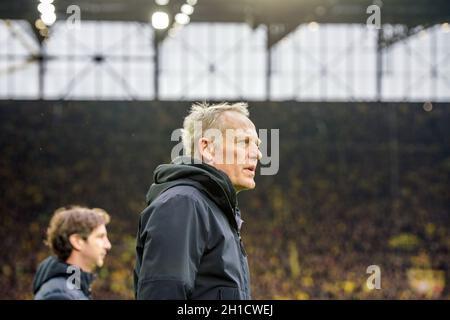Trainer Christian Streich (Freiburg),    1. BL: 19-20: 24. Sptg. Borussia Dortmund - SC Freiburg  DFL REGULATIONS PROHIBIT ANY USE OF PHOTOGRAPHS AS I Stock Photo