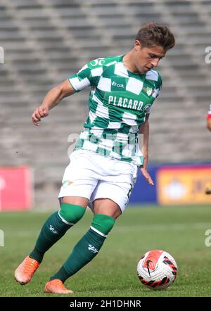 LAVRADIO, PORTUGAL - OCTOBER 16: Goncalo Franco of Moreirense FC in action ,during the Portuguese Cup match between Oriental Dragon FC and Moreirense FC at Estadio Alfredo Da Silva on October 16, 2021 in Lavradio, Portugal. (MB Media) Stock Photo