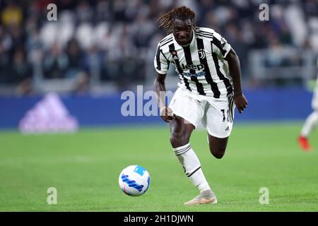 Moise Kean of Juventus Fc  in action during the Serie A match between Juventus Fc and As Roma. Stock Photo