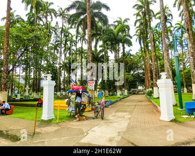 Puerto Limon, Costa Rica - December 8, 2019: Parque Vargas, City Park in Puerto Limon at Costa Rica Stock Photo