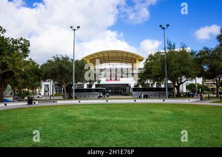 Fort Lauderdale - December 11, 2019: Museum of discovery and science at indoors located in Fort Lauderdale, Florida Stock Photo