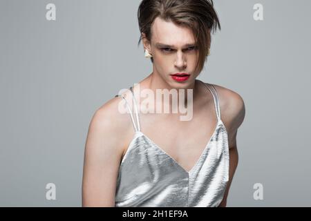 Model Irina Shayk has a bit of a nipple slip as she poses for