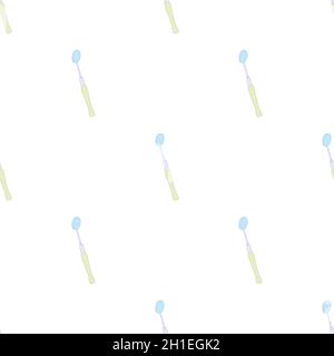 Dental mirror pattern seamless background texture repeat wallpaper geometric vector Stock Vector