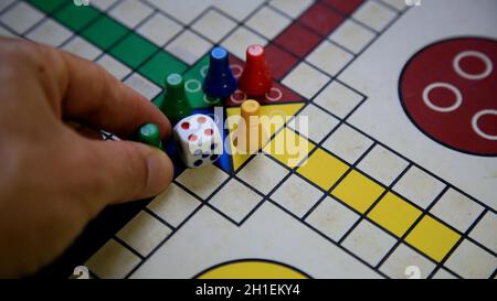 salvador, bahia / brazil - may 14, 2020: ludo game board. *** Local ...