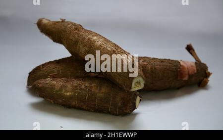 salvador, bahia / brazil - may 22, 2020: cassava roots are seen in the city of Salvador.    *** Local Caption *** .  , Stock Photo