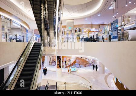 SEOUL, SOUTH KOREA - April 1, 2016 : Recently opened Lotte Avenuel Korea’s largest department store dedicated to top-shelf luxury goods Stock Photo