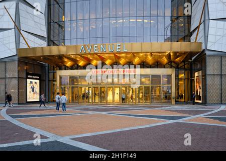SEOUL, SOUTH KOREA - April 1, 2016 : Entrance of recently opened Lotte Avenuel Korea’s largest department store dedicated to top-shelf luxury goods Stock Photo