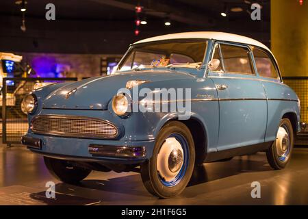 Torino, Italy - August 13, 2021: Lloyd Alexander TS showcased at the National Automobile Museum (MAUTO) in Torino, Italy. Stock Photo