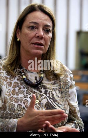 salvador, bahia / brazil - february 15, 2017: State Representative Fabiola Mansur seen in the plenary of the Legislative Assembly of Bahia in the city Stock Photo