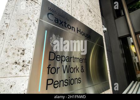 London- Department for Work & Pensions at Caxton House in Westminster Stock Photo