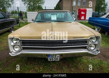 BERLIN - APRIL 27, 2019: Full-size car Plymouth Sport Fury III, 1968 Stock Photo