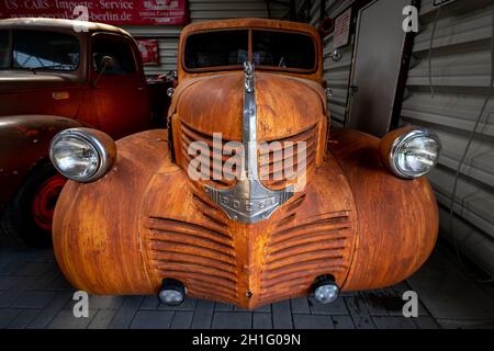 BERLIN - MAY 05, 2018: Full-size pickup Dodge Custom Paint, 1945 Stock Photo