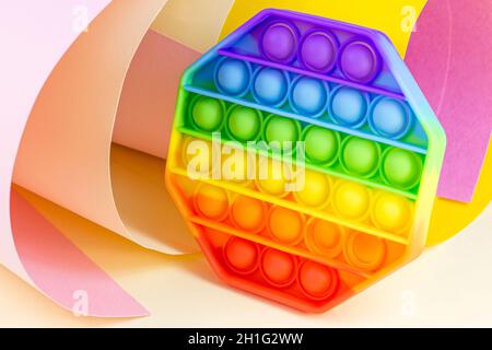 Colorful antistress sensory toys fidget push Pop it, Simple Dimple