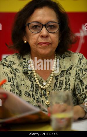 salvador, bahia / brazil - december 12, 2017: Lidice da Mata, Federal Deputy, seen during an interview. *** Local Caption *** Stock Photo