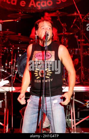 salvador, bahia / brazil - september 29, 2006: Nasci, singer of the band Ira is seen during the band's performance in the city of Salvador. *** Local Stock Photo