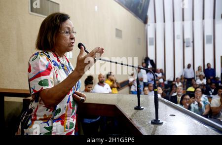 salvador, bahia / brazil - december 12, 2017: Lidice da Mata, Federal Deputy, seen during an interview. *** Local Caption *** Stock Photo