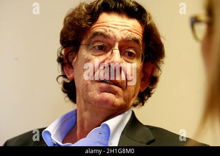 salvador, bahia / brazil - september 15, 2015: Luc Ferry, philosopher, defender of secular humanism is seen during an event in the city of Salvador. * Stock Photo