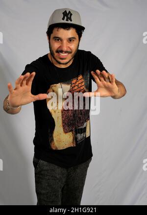 salvador, bahia / brazil - january 19, 2016: Fabricio Cardoso Kraychete, better known as Tom Kray or Tomate. is a singer and songwriter from the city Stock Photo