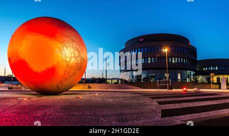 WETZLAR, GERMANY 2020-06-22: Night of Light at LEICA headquaters factory in Wetzlar Germany. Stock Photo