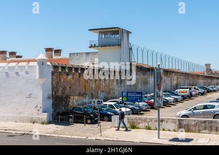 Lisbon, Portugal - May 19, 2017:  View of the old prison in Lisbon, Portugal. Stock Photo