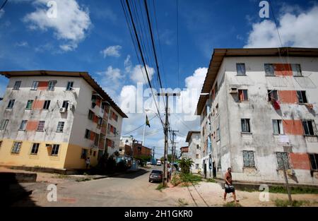 salvador, bahia / brazil - march 20, 2015: popular residential complex buildings in the Cajazeiras neighborhood in the city of Salvador. Stock Photo