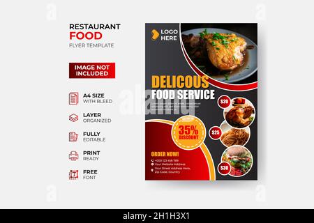 modern fast food flyer template Stock Vector