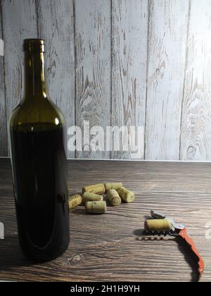 cork bottle wine corks plug beautiful smell Stock Photo