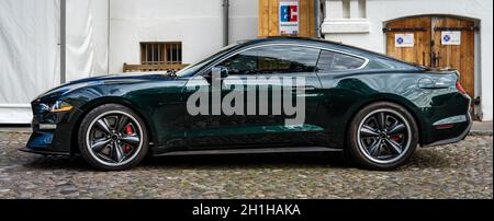 DIEDERSDORF, GERMANY - AUGUST 30, 2020: The pony car Ford Mustang GT Coupe (sixth generation). The exhibition of 'US Car Classics'. Stock Photo