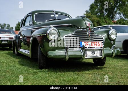 DIEDERSDORF, GERMANY - AUGUST 30, 2020: The full-size car Buick Super coupe, 1940. The exhibition of 'US Car Classics'. Stock Photo