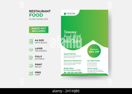 modern fast food flyer template Stock Vector