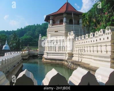 Temple Of The Sacred Tooth Relic, located in the Royal Palace Complex Of The Former Kingdom Of Kandy Stock Photo