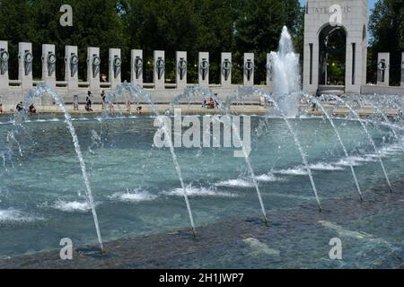 World War II Memorial, National Mall, Washington DC, USA Stock Photo