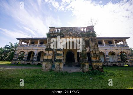 Nibong Tebal, Penang/Malaysia - Jun 28 2019: 99 doors mansion in afternoon. Stock Photo