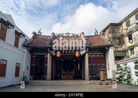 Georgetown, Penang/Malaysia - Feb 14 2020: Han Jiang Ancestral Temple Stock Photo