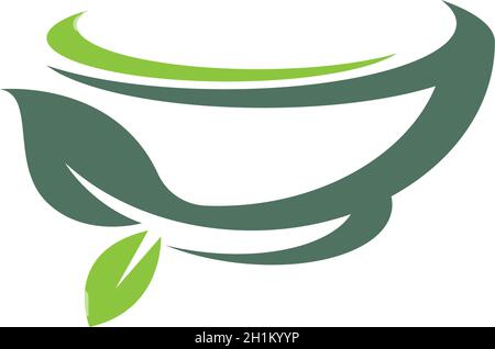 Bowl icon logo flat design template vector Stock Vector