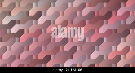 Abstract geometric pattern pink background with polygonal shape and gradient elegant design for banner Stock Vector