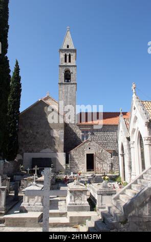 Church of Our Lady of the Angels in Orebic, Croatia Stock Photo