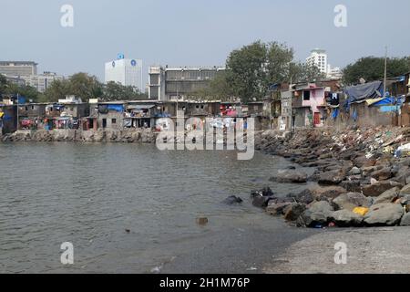 Colaba Fishing Village, southern end of Mumbai city, India Stock Photo