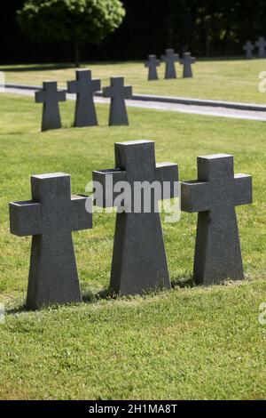 German Military Graves, Mirogoj graveyard in Zagreb, Croatia Stock Photo