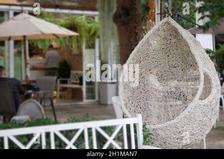 Garden seat and coffee table, stock photo Stock Photo