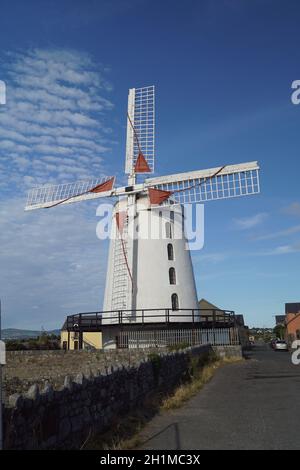Blennerville Windmill is a tower mill in Blennerville, Co. Kerry. Stock Photo