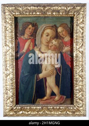 Cosine Rossella: Madonna with Child and two angels Stock Photo - Alamy