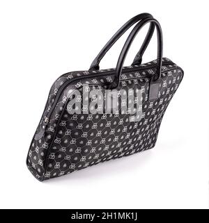The Computer and Laptop bag isolated on white background Stock Photo
