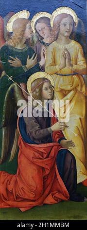 ZAGREB, CROATIA - DECEMBER 08: Unknown Italian painter: Angels, Old Masters Collection, Croatian Academy of Sciences, December 08, 2014 in Zagreb, Cro Stock Photo