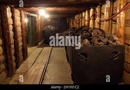 St. Barbara's mine at the Technical Museum in Zagreb, Croatia Stock Photo