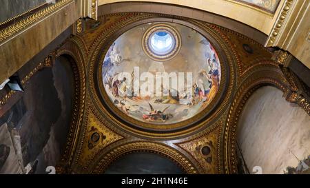 Madrid/Spain - 18-September-2020: Interior of Basilica de San Francisco el Grande Stock Photo