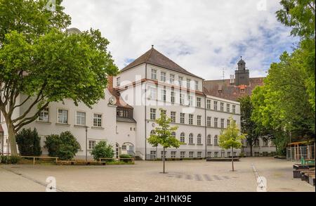 impression of Straubing, a city of Lower Bavaria in Germany at summer time Stock Photo