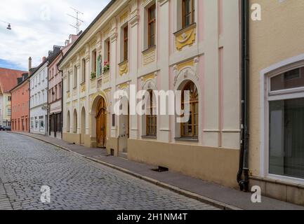 impression of Straubing, a city of Lower Bavaria in Germany at summer time Stock Photo