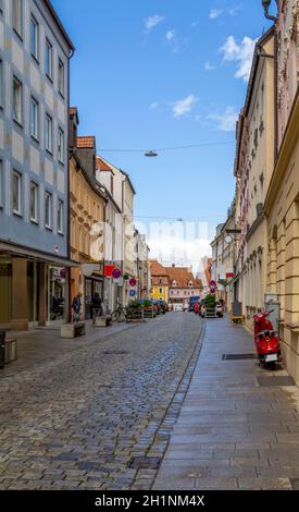 impression of Straubing, a city of Lower Bavaria in Germany at summer time Stock Photo